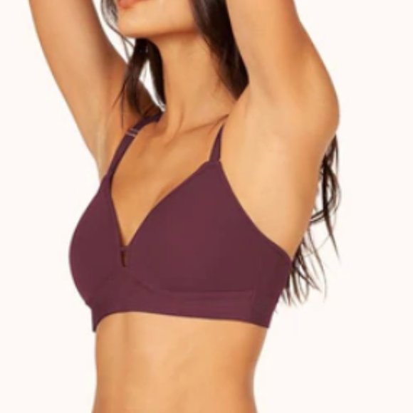 The Spacer Bra by Lively in Plum - Picture 2 of 12